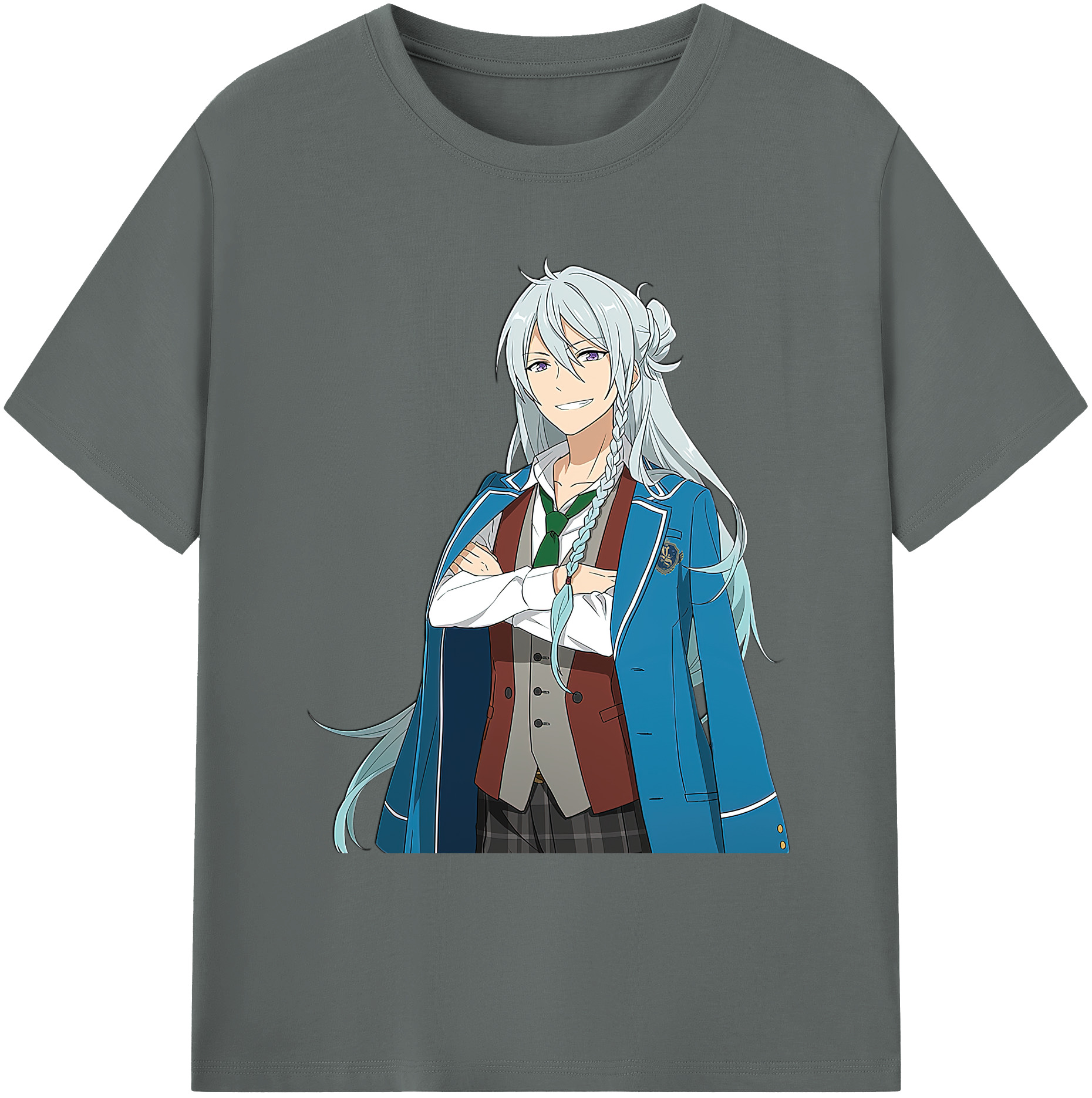 （画像用） あんさんぶるスターズ! Ensemble Stars 綿100％ メンズ半袖Tシャツ｜肌触りやわらか＆通気性
